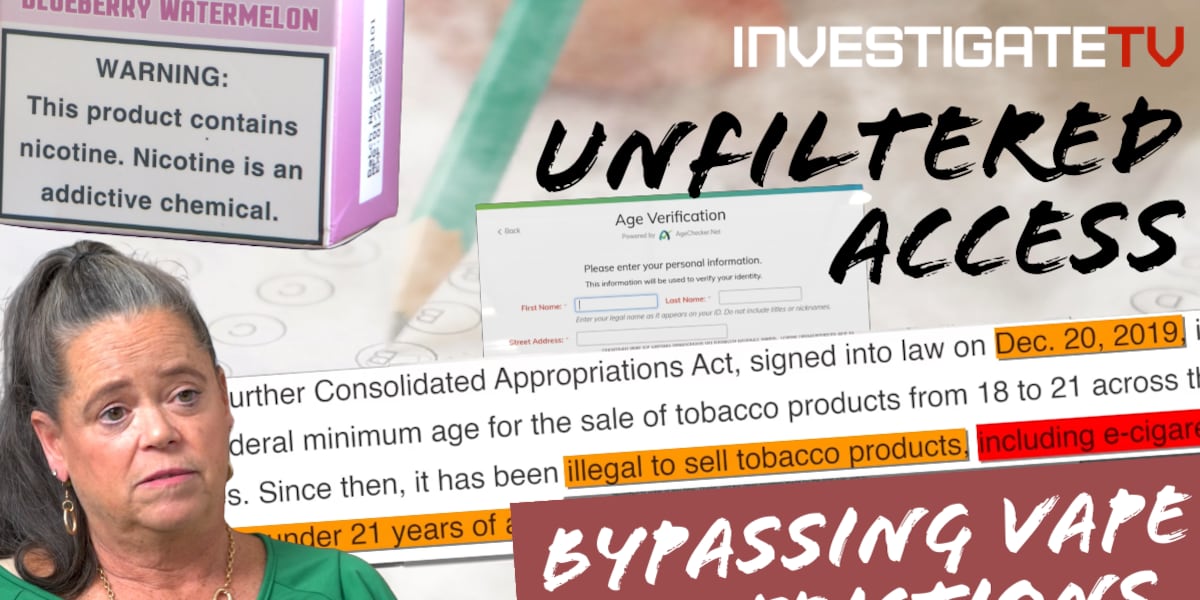 Teen Vaping: Loopholes in age-verification causing easier access to e-cigarettes Teen Vaping: Loopholes in age-verification causing easier access to e-cigarettes